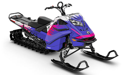 Thrasher Purple Pink Ski-Doo REV Gen4 LWH - Summit Partial Coverage Sled Wrap