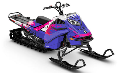 Thrasher Purple Pink Ski-Doo REV Gen4 LWH - Summit Full Coverage Sled Wrap