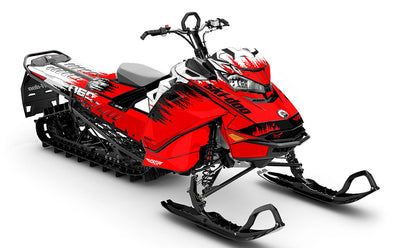 Thrasher Red Black Ski-Doo REV Gen4 Sled Wrap Full Coverage Sled Wrap