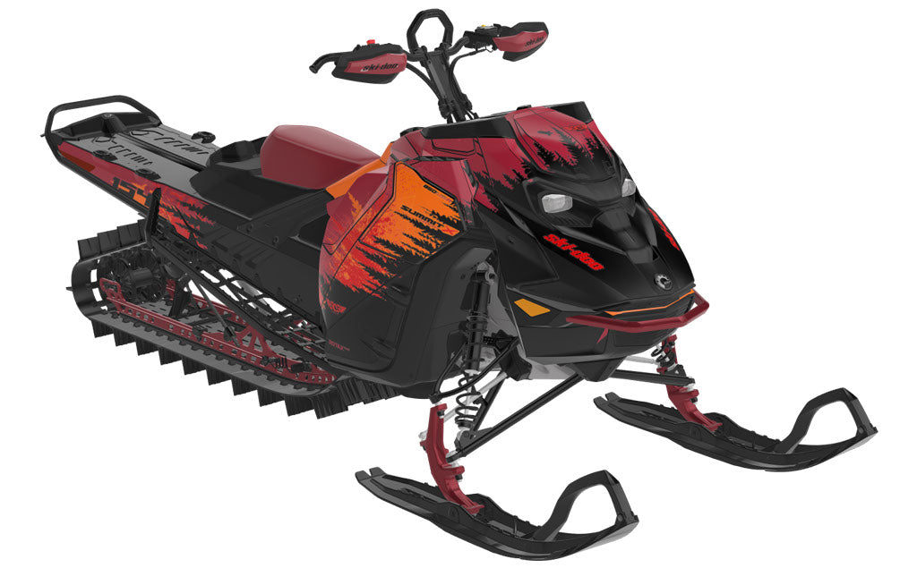 Thrasher Ski-Doo REV Gen5 Sled Wrap Partial Coverage