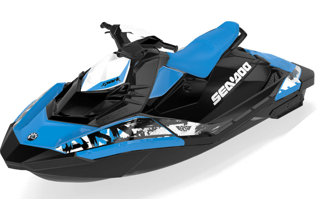 Tomahawk Sea-Doo Spark Graphics Green Manta Less Coverage
