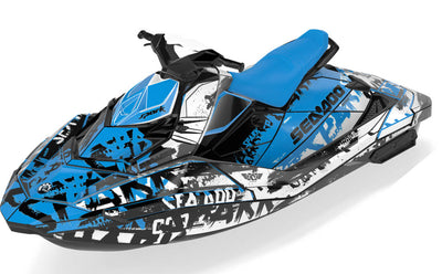 Tomahawk Sea-Doo Spark Graphics Blue Black Max Coverage