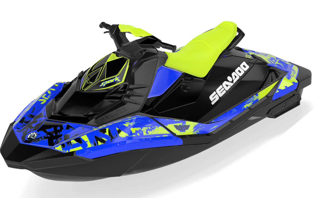 Tomahawk Sea-Doo Spark Graphics Manta Reef Less Coverage