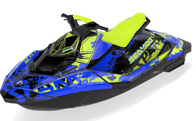 Tomahawk Sea-Doo Spark Graphics Manta Reef Partial Coverage