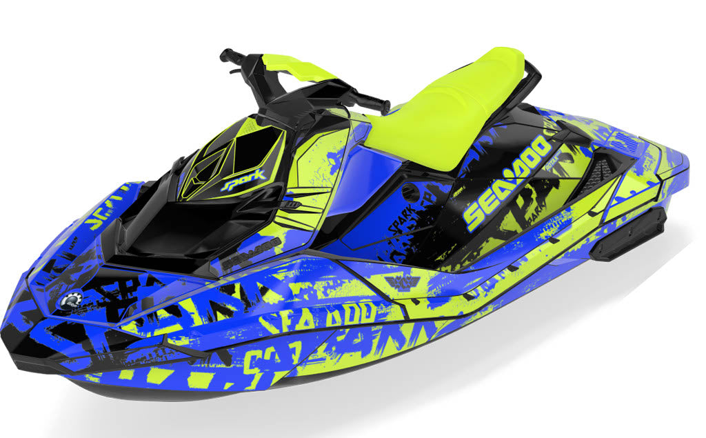 Tomahawk Sea-Doo Spark Graphics Manta Reef Full Coverage