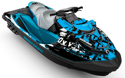 Tomahawk Blue Black Sea-Doo GTX Graphics