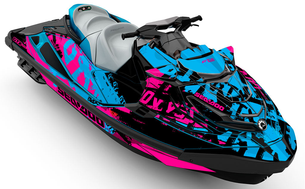 Tomahawk Blue Pink Sea-Doo GTX Graphics