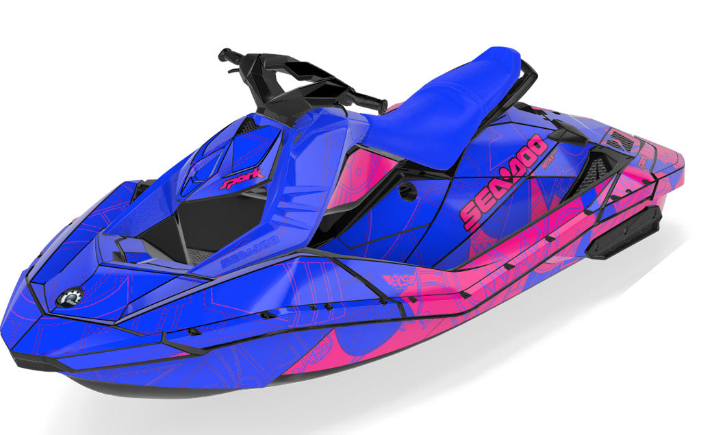 Torn Sea-Doo Spark Graphics Manta Red Max Coverage