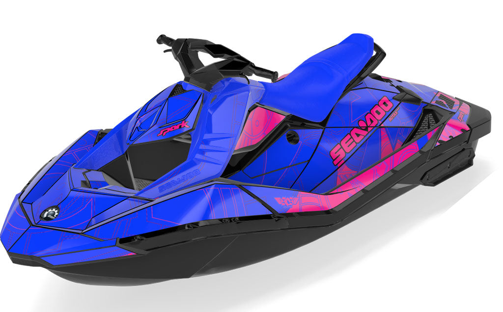 Torn Sea-Doo Spark Graphics Manta Red Premium Coverage