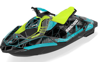 Torn Sea-Doo Spark Graphics Reef Black Premium Coverage