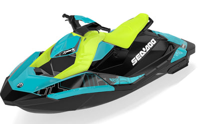 Torn Sea-Doo Spark Graphics Reef Black Partial Coverage