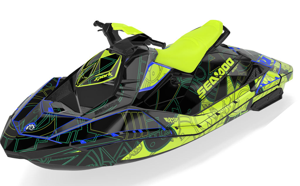 Torn Sea-Doo Spark Graphics Reef Red Max Coverage