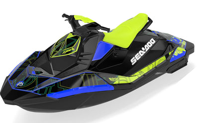Torn Sea-Doo Spark Graphics Reef Red Full Coverage