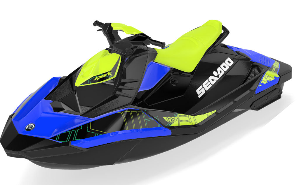 Torn Sea-Doo Spark Graphics Reef Red Partial Coverage