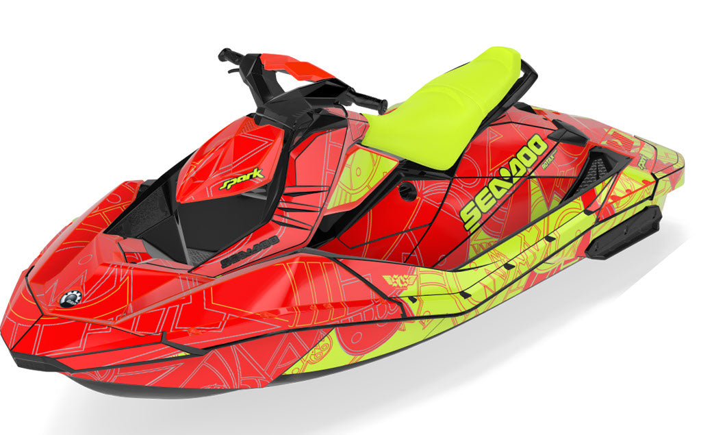 Torn Sea-Doo Spark Graphics Manta Black Max Coverage