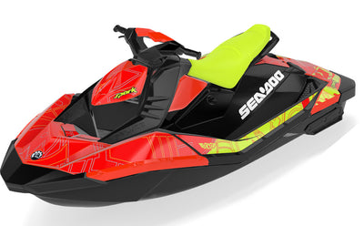 Torn Sea-Doo Spark Graphics Manta Black Full Coverage