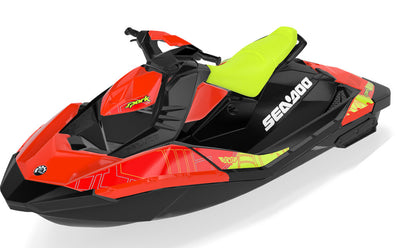 Torn Sea-Doo Spark Graphics Manta Black Partial Coverage