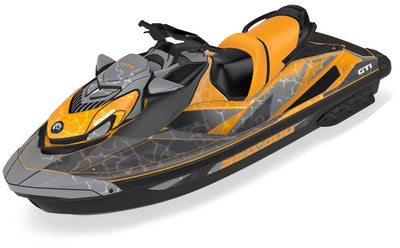Tsunami LavaRed Black Sea-Doo GTI Graphics