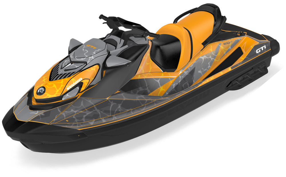 Tsunami LavaRed Black Sea-Doo GTI Graphics