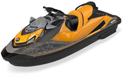 Tsunami LavaRed Black Sea-Doo GTI Graphics