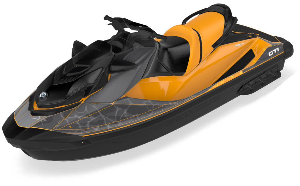 Tsunami LavaRed Black Sea-Doo GTI Graphics