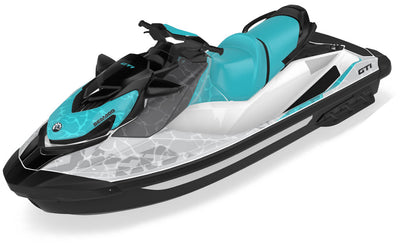 Tsunami NeoMint OrangeCrush Sea-Doo GTI Graphics