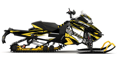 Unlimited Yellow Ski-Doo REV-XS Sled Wrap