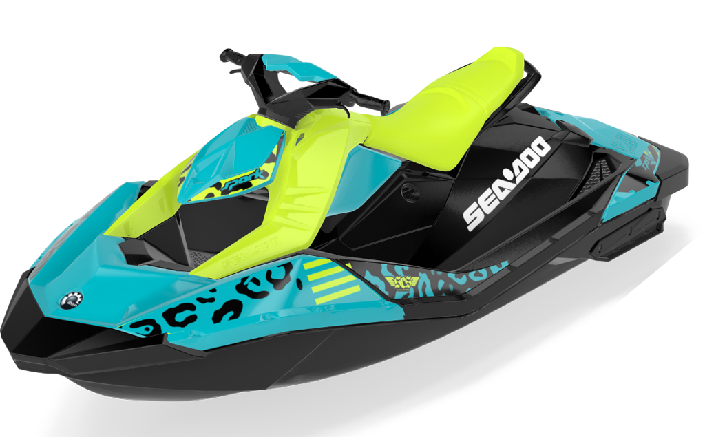 Wake Leopard Sea-Doo Spark Graphics Manta Reef Max Coverage