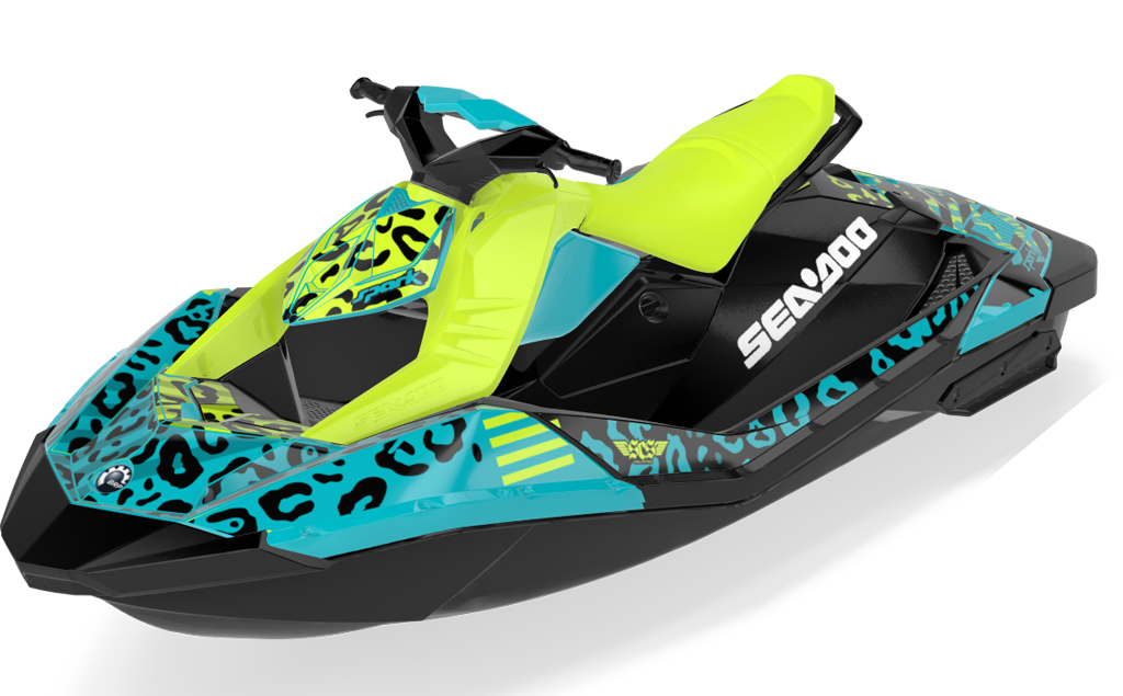 Wake Leopard Sea-Doo Spark Graphics Manta Reef Premium Coverage