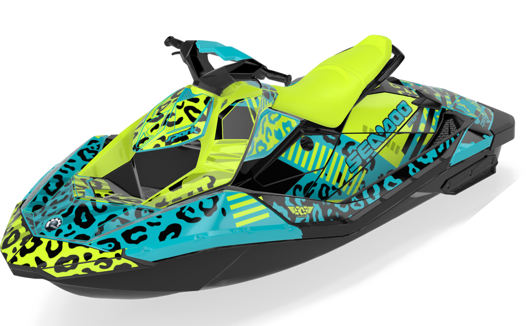 Wake Leopard Sea-Doo Spark Graphics Manta Reef Full Coverage