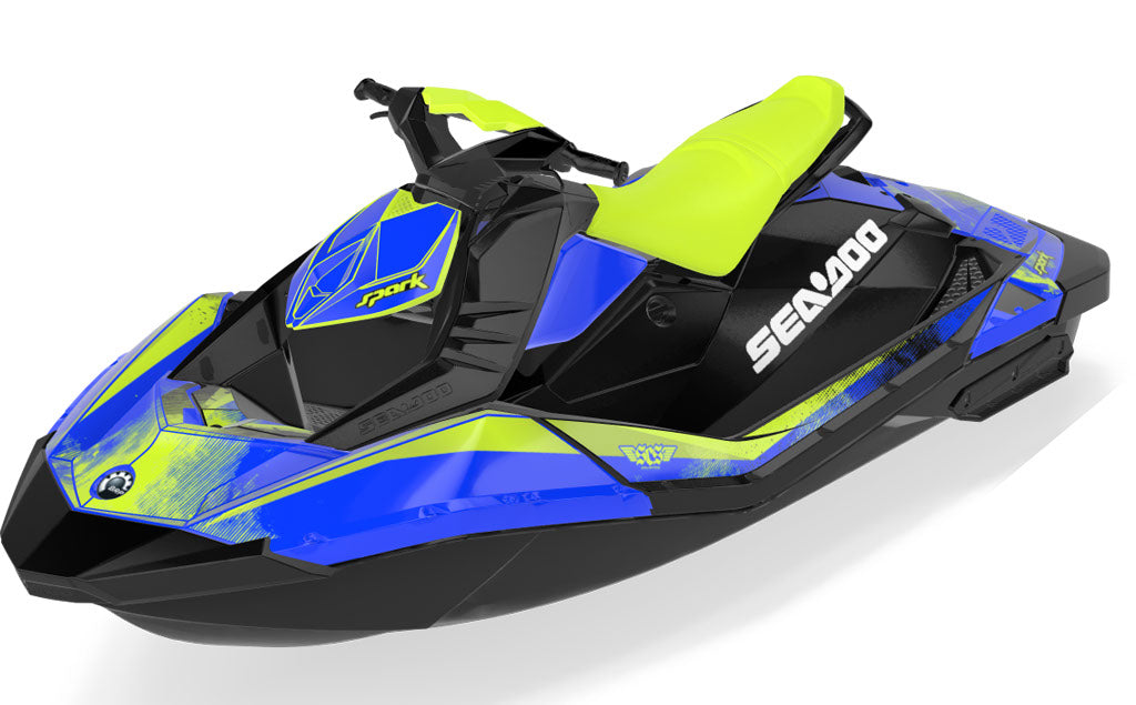 Wave Crew Sea-Doo Spark Graphics Orange Orange Full Coverage