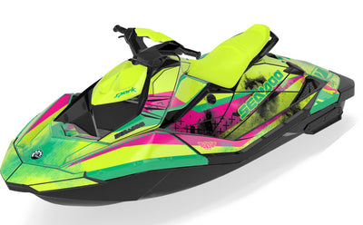 Wave Crew Sea-Doo Spark Graphics Manta Reef Partial Coverage