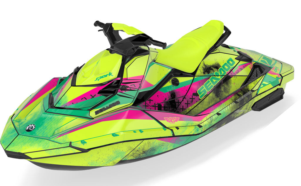 Wave Crew Sea-Doo Spark Graphics Red Black Max Coverage