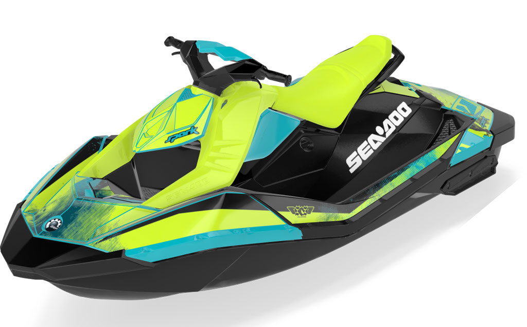 Wave Crew Sea-Doo Spark Graphics Octane White Full Coverage