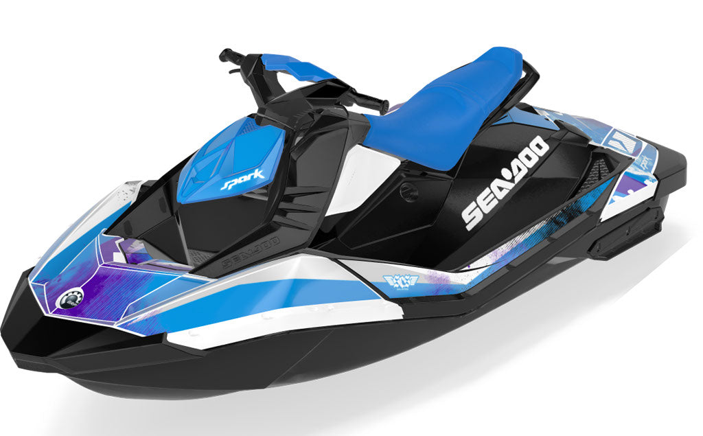 Wave Crew Sea-Doo Spark Graphics Red Black Full Coverage