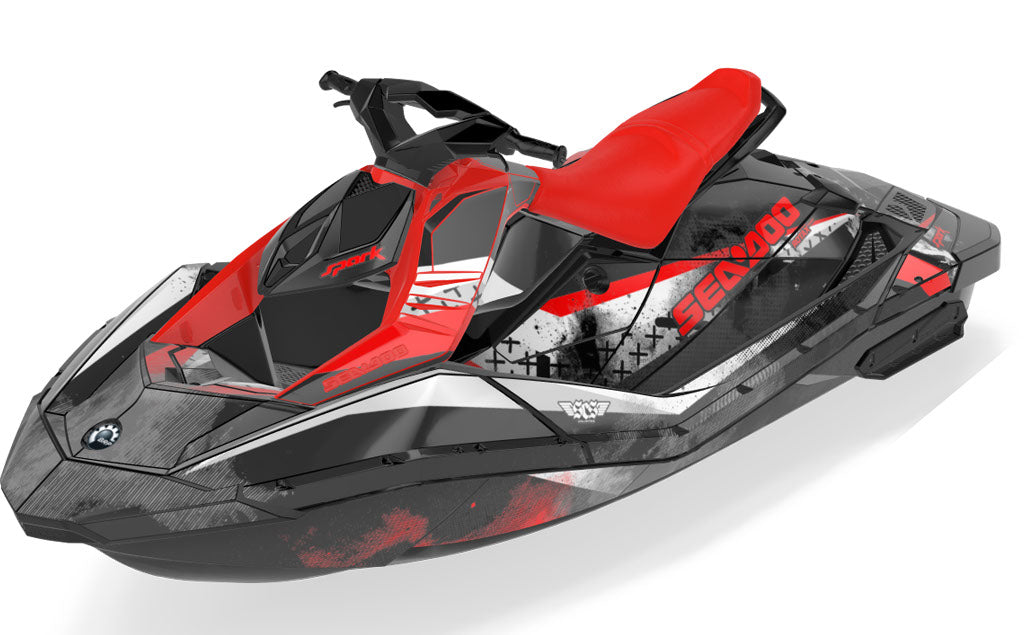 Wave Crew Sea-Doo Spark Graphics Manta Green Max Coverage