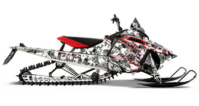 White Digi Camo PRO-RMK Sled Wraps Decals 