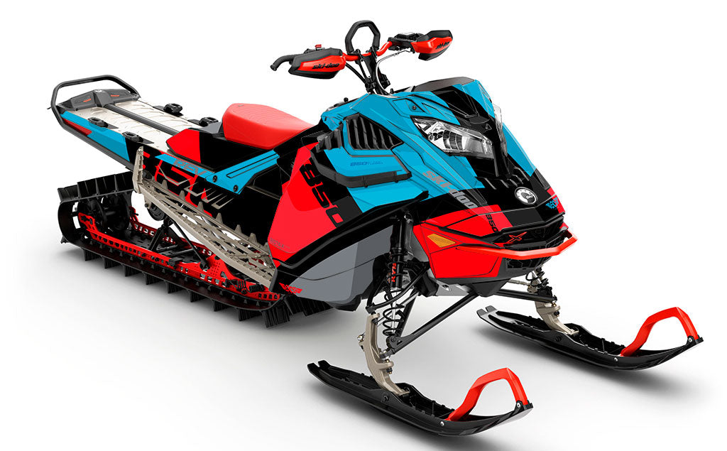 Whiteroom black Red Ski-Doo REV Gen4 LWH - Summit Full Coverage Sled Wrap