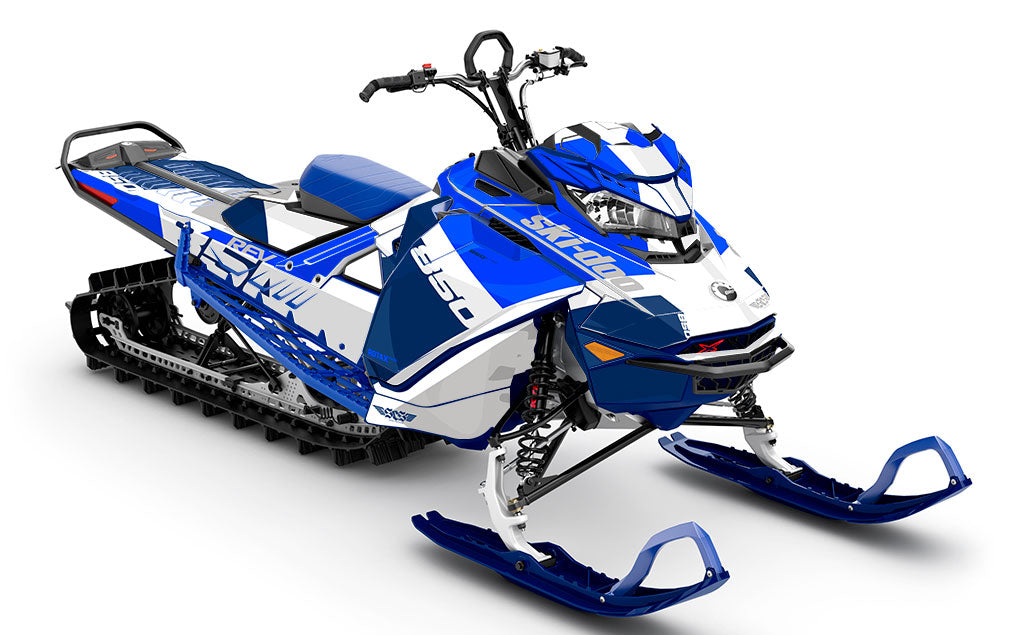 Whiteroom DrkBlue Blue Ski-Doo REV Gen4 Sled Wrap Full Coverage Sled Wrap