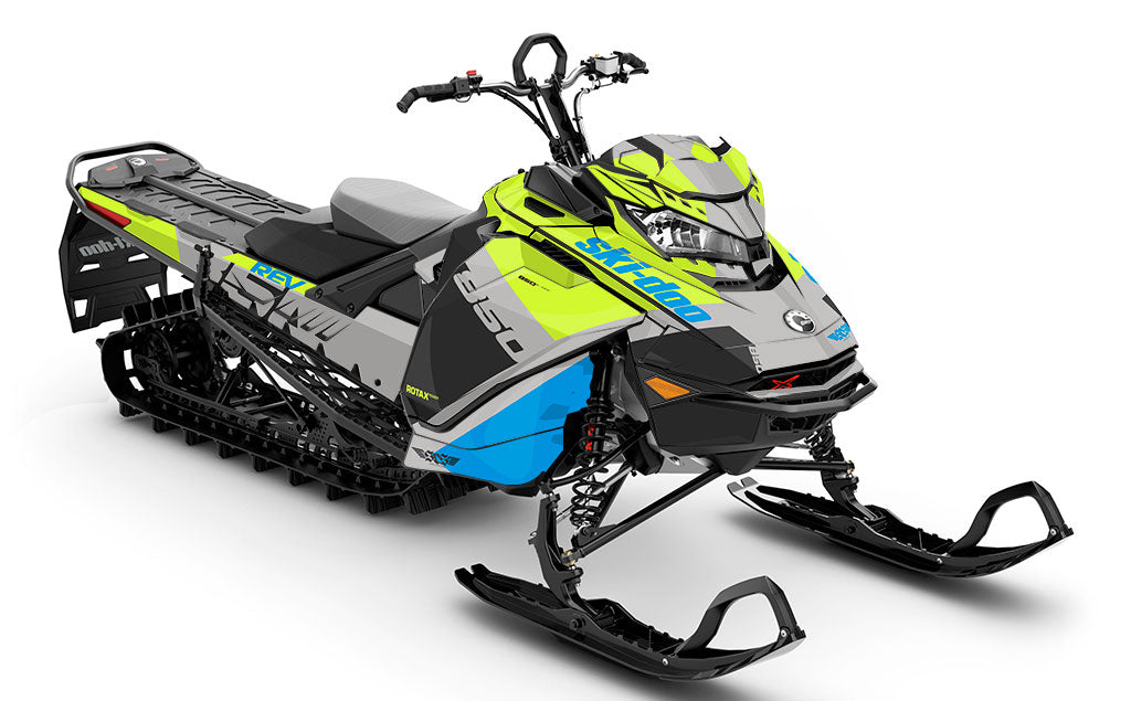 Whiteroom Turquoise Blue Ski-Doo REV Gen4 Sled Wrap Premium Sled Wrap