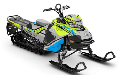 Whiteroom DrkGrey Green Ski-Doo REV Gen4 Sled Wrap Full Coverage Sled Wrap