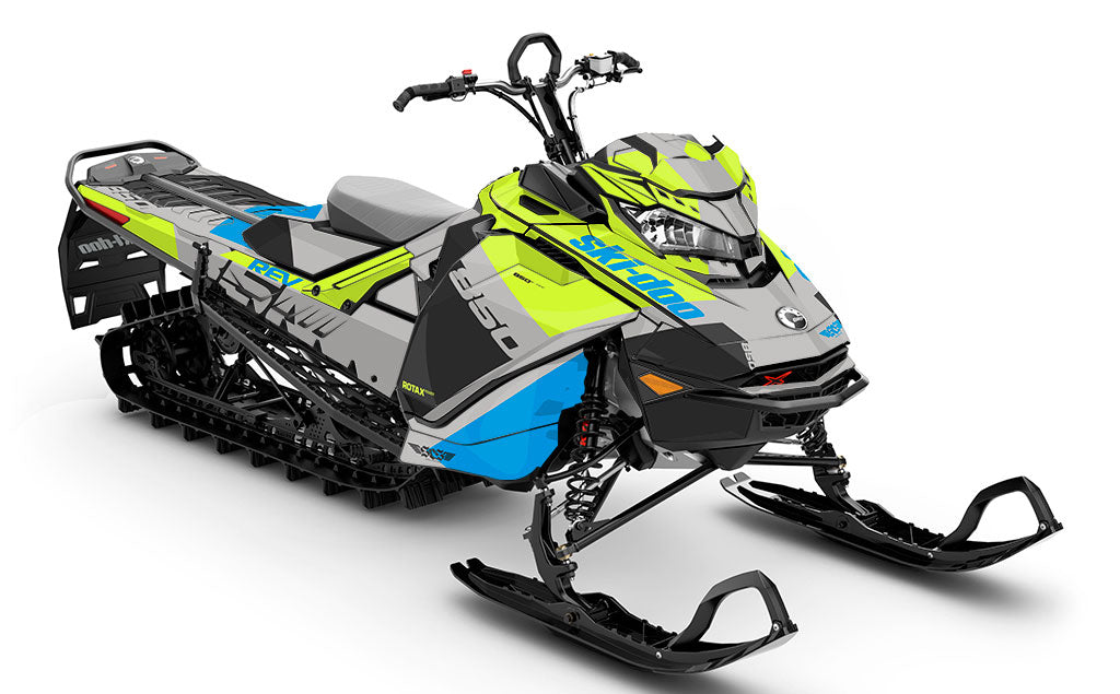 Whiteroom Turquoise Blue Ski-Doo REV Gen4 Sled Wrap Premium Sled Wrap