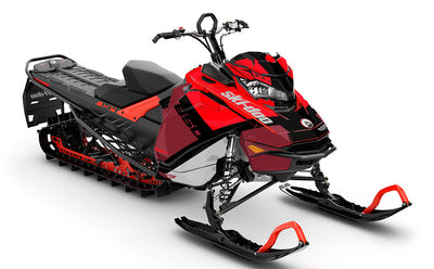 Whiteroom Red Blue Ski-Doo REV Gen4 Sled Wrap Full Coverage Sled Wrap