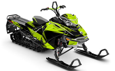 Zinger Green Black Ski-Doo REV Gen4 Freeride Full Coverage Sled Wrap