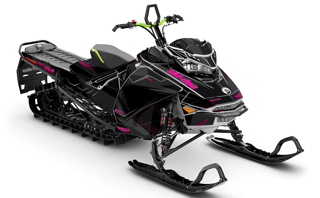 Zinger Grey Pink Ski-Doo REV Gen4 Freeride Full Coverage Sled Wrap