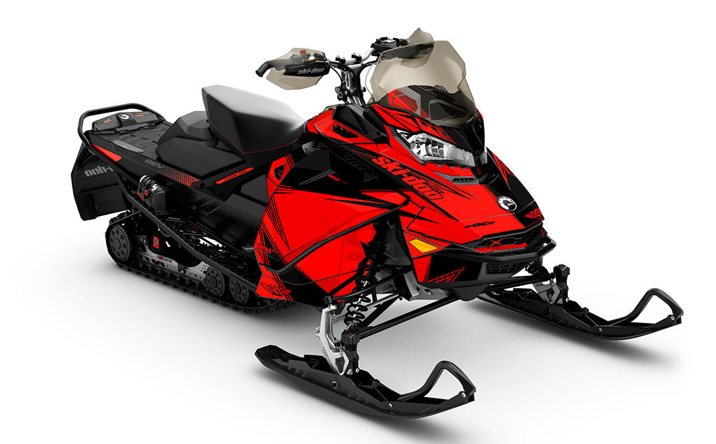 Zinger Red Black Ski-Doo REV Gen4 MXZ Full Coverage Sled Wrap