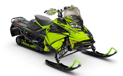 Zinger Green Grey Ski-Doo REV Gen4 Renegade Full Coverage Sled Wrap