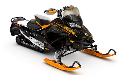 Zinger Grey Black Ski-Doo REV Gen4 Renegade Full Coverage Sled Wrap