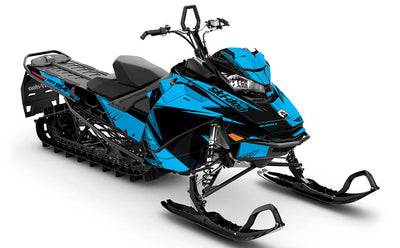 Zinger Black Blue Ski-Doo REV Gen4 Summit Full Coverage Sled Wrap