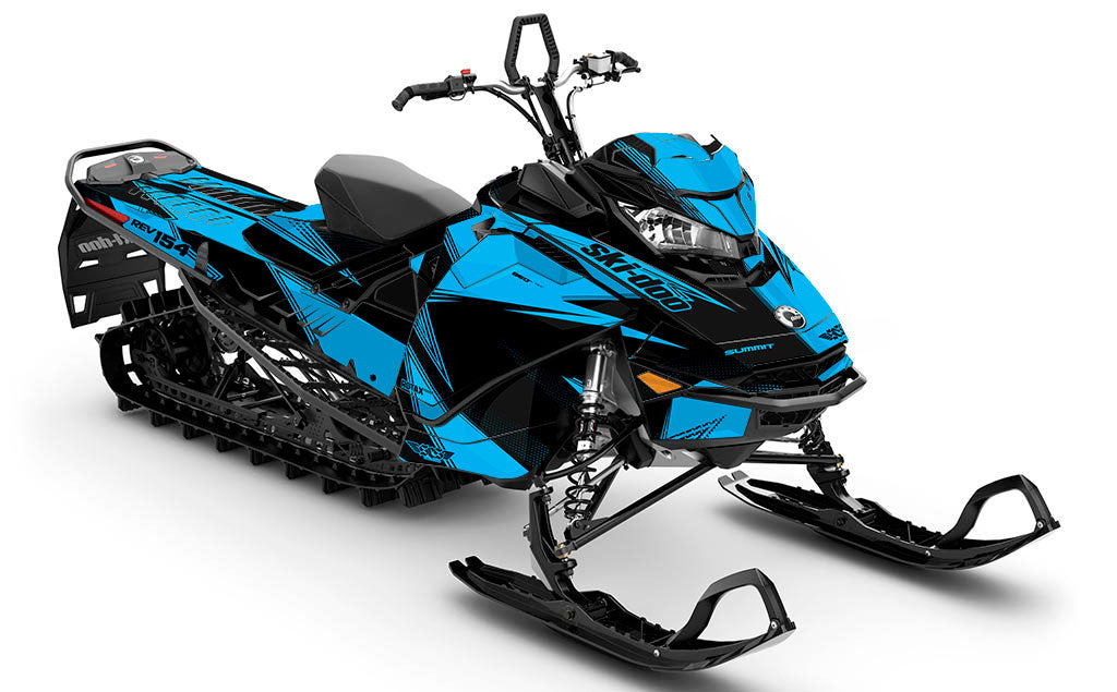 Zinger Black Blue Ski-Doo REV Gen4 Summit Less Coverage Sled Wrap